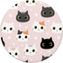 Cat Paws Cute Cats Pattern Cartoon Doodle Girl Phone PopSockets Swappable PopGrip