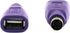USB to PS2 Adapter 2PCS, Purple USB Female to PS/2 Male Converter for Mouse and Keyboard