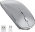 Wireless Mouse Chargeable, Portable Silent USB and Type-C Dual Mode Mouse, 3 Adjustable DPI for Laptop, Mac, PC (Q23S