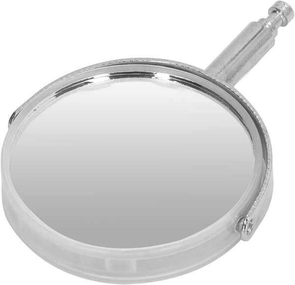 Practical Microscope Reflective Mirror with 360 Degree Rotation, Portable Light Gathering for Observation (Metal