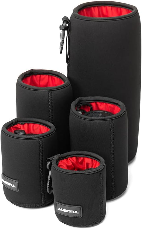 AMBITFUL Lensball Bag, Lens Case Lens Pouch Bag, with Thick Protective Neoprene for DSLR Camera Lens for Nikon, Sigma, Pentax, Sony, Fuji, Panasonic 7artisans ect Lens (11x11.5in LP-28)