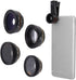 Phone Camera Lens, 6 in 1 Clip on Lens Kit with Fisheye, Macro, Wide Angle, Zoom, Polarization, and Starlight Lenses
