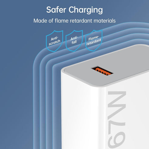 67W Xiaomi Charger Turbo Fast Wall Block for Xiaomi Mi 14 13 12 12t 12s 10 Pro Lite, 5ft Hypercharge Type C Cable