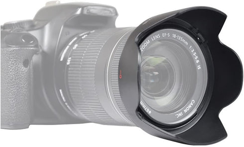 EW-73B Lens Hood Shade for Canon EF-S 18-135mm f/3.5-5.6 is, 17-85mm f/4.5-5.6 is USM, 67MM Digital Tulip Hood