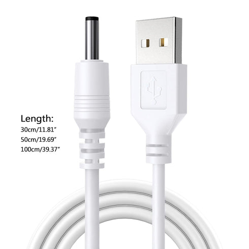 generic 3.5 1.35mm Straight Power Connector Adapter X Plug to USB Power Cable for Table Lamp