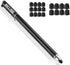 METRO Universal Capacitive 2-in-1 Touch Screen Stylus Pen with 20 Pcs Replacement Rubber