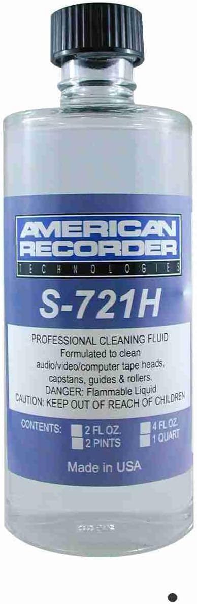 American Recorder Technologies S-721H-2 Professional Tape Head Cleaner-2oz S721H