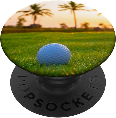 Golf Ball Palm Trees PopSockets Standard PopGrip for Golfing
