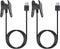 Garmin Vivosmart 4 Charger - Replacement Charging Data Cable Clip Cord (Black, 2-Pack) for Vivosmart 4.
