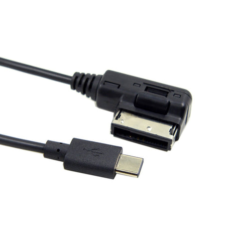 JSER Media in AMI MDI USB-C USB 3.1 Type-C Charge Adapter Cable for Car VW Audi 2014 A4 A6 Q5 Q7