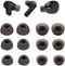JBL Vibe 200TWS Replacement Ear Tips - Silicone Ear Buds, 6 Pairs (S/M/L) in Black, Compatible with JBL Earbuds.