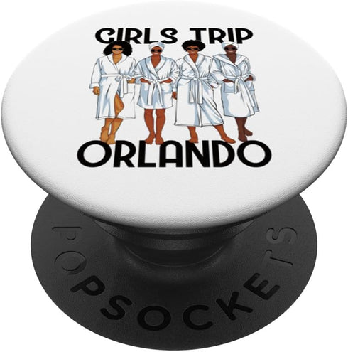 Girls Trip 2024 Orlando - For Black Melanin Women Spa Relax PopSockets Standard PopGrip