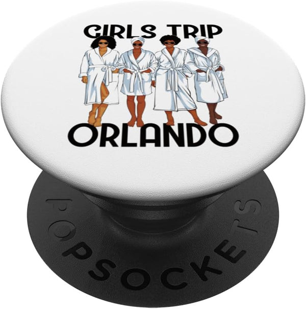 Girls Trip 2024 Orlando - For Black Melanin Women Spa Relax PopSockets Standard PopGrip