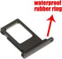 SIM Card Tray Holder Slot Replacement for iPhone XR (Black) with Waterproof Rubber Ring and Eject Pin (Single Sim Version)