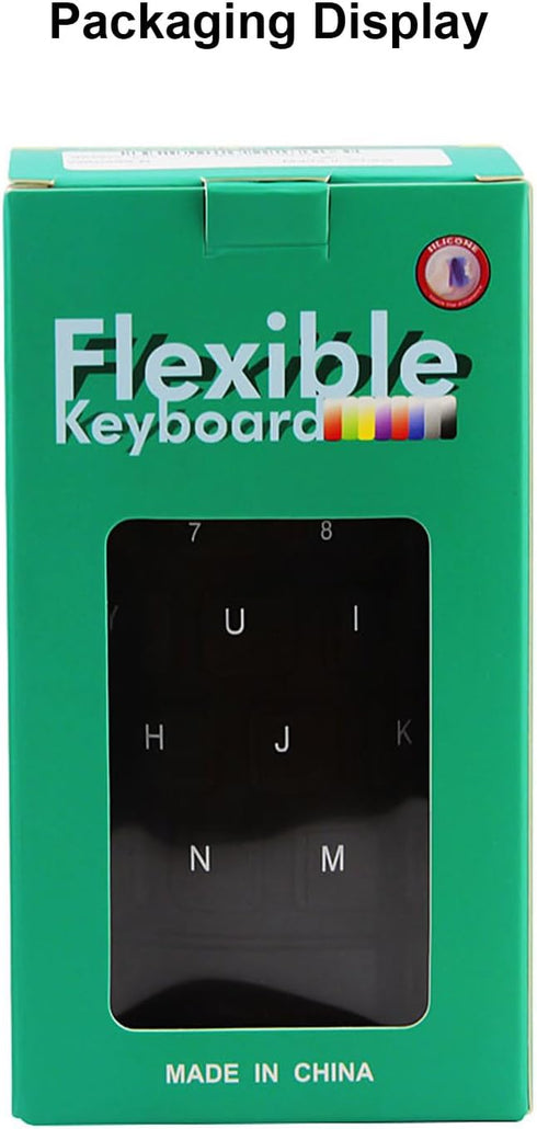 Foldable Silicone Wired Silent Keyboard, 85-Key Portable Waterproof USB Rollup Keyboard for Travel