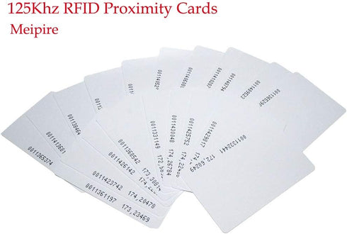 Meikuler 125Khz RFID Proximity Cards, 0.8mm ID Card for Door Entry Access Control System and Attendance - Read Only (30)