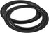 Socobeta 2pcs 8 inches Speaker Rubber Perforated Subwoofer Surround Rings Replacement Parts for Speaker Repair or DIY