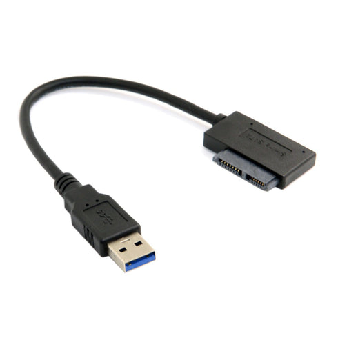 chenyang CY USB 3.0 to 7+6 13Pin Slimline SATA Cable Adapter for Laptop CD DVD ROM Optical Drive
