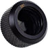 Alphacool 17264 Eiszapfen 16mm HardTube Compression Fitting - G1/4 Knurled Deep Black Water Cooling Fittings