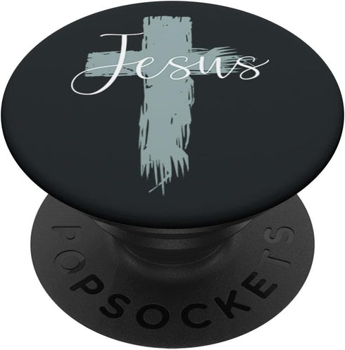 Jesus On Cross Paint Cool Religion God Faith Christian Gift PopSockets Standard PopGrip