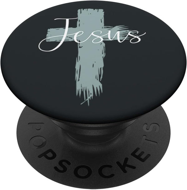 Jesus On Cross Paint Cool Religion God Faith Christian Gift PopSockets Standard PopGrip