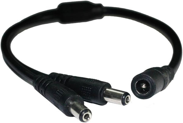 ESUMIC DC Power Female to Male Splitter Adapter Cable for LED Strip Light,