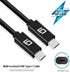 USB C to USB C Cable (10Gbps) SuperSpeed Certified, 100W Power, Nylon Braided, 10ft, Dual 4k or Single 5k