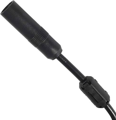 Universal Car Stereo Radio FM Antenna - 12V Power Supply DIN Plug Connector for Vehicle Truck SUV Car Audio