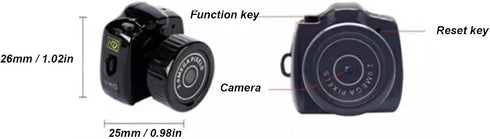 Gugxiom 0.98 inch 75mAh Mini Keychain Camera, Mini Thumb Camera, Micro Mini DV DVR Camera Camcorder Keychain, Battery