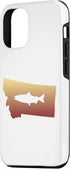 Montana Salmon Fishermen 12/12 Montana Salmon Fishing State Map of Montana Case for iPhone Pro