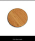 Generic Wireless Charging Pad with Bamboo Top Surface, Silver Frame, No Cable