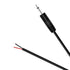 Fancasee 6FT 3.5mm to Speaker Wire TS Mono Male Plug to Bare Wire Pigtail Adapter for Audio Repair