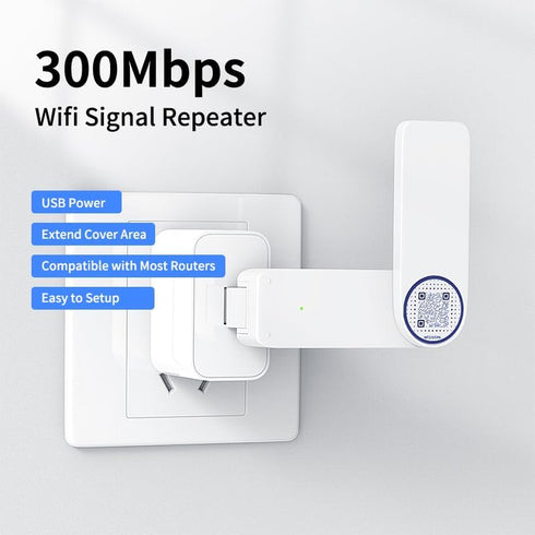 WiFi to LAN Ethernet Adapter for Printer, Smart TV, Blu-Ray, PlayStation, Xbox, Wired to Wi-Fi USB Powered Repeater