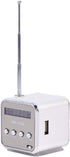 fosa Portable FM Radio & Bluetooth 5.0 Speaker 2 in 1, Rechargeable Mini Speaker for Outdoor/Indoor