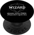 Wizard Funny Character Joke PopSockets Standard PopGrip for Roleplaying Games RPG Gamer