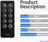 RC100 Replacement Remote Control for Edifier RC10D, R2000DB, R1280DB Soundbar Speaker Bookshelf Speakers