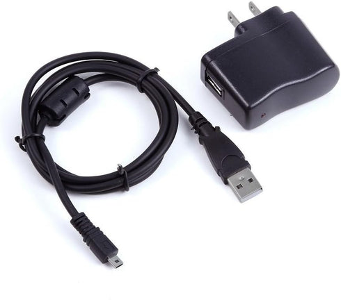 in-Camera USB AC Power Adapter/Battery Charger + USB Cord for Panasonic DMC-SZ7