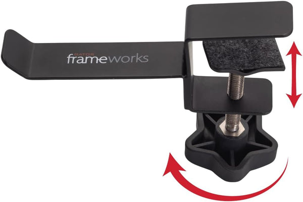 Gator Frameworks GFW-HP-HANGERDESK Headphone Hanger for Desks