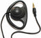 D Shape Earpiece Headset, 3.5mm Single Side Earphone Hook, Earbud for Tour Guide System, Tablet, Laptop, PC