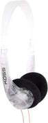 Koss CL/2 Clear Transparent On-Ear Headphone, Lightweight, 3.5mm Jack, 6 Foot Cord