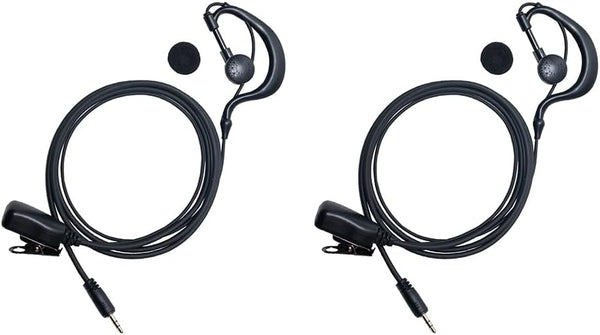G Shape Earpiece Headset with Mic PTT, Compatible with Cobra Microtalk Cx112 PX650 PX655 ACXT145 ACXT1035r ACXT545