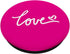 Pretty Cute Hot Pink Solid Heart Love Girly Design PopSockets PopGrip for Phones & Tablets