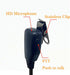 Covert Air Acoustic Tube Earpiece with Mic for Baofeng UV-5R Two Way Radio, Compatible with Walkie Talkies Brands