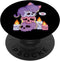 Purple Cat on Skulls Cute Aesthetic Anime Kawaii PopSockets Standard PopGrip