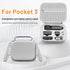 3 3 DFTIME Pocket Bag Carry Case, Portable PU Hard Storage Bag with Shoulder Straps Case Compatible for DJI Osmo Pocket