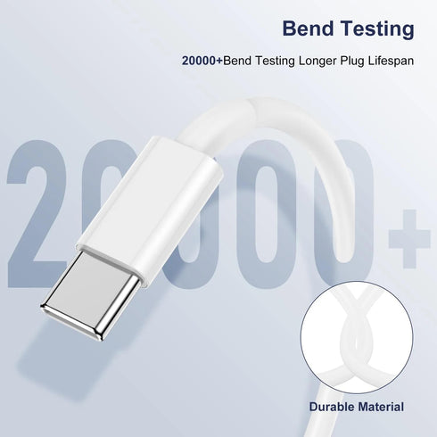 Hididi 1m &2m Pack 2 60W 480Mbps 16/15/17, USB C Cable of Male to Male Type C Fast Charging Cable Speed, USB-IF