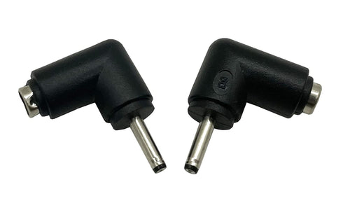 DC Barrel Power Jack Charging Cable Connector, 90 Degree Angle Adapter, 2-Pack for Notebook & LED Lights