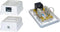 Cat6 1 Port Surface Mount Box, RJ45 Unshielded Female Port, White, with Cable Tie
