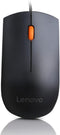 Lenovo 300 USB Wired Computer Mouse - Full Size Optical Ambidextrous Mouse with