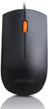 Lenovo 300 USB Wired Computer Mouse - Full Size Optical Ambidextrous Mouse with